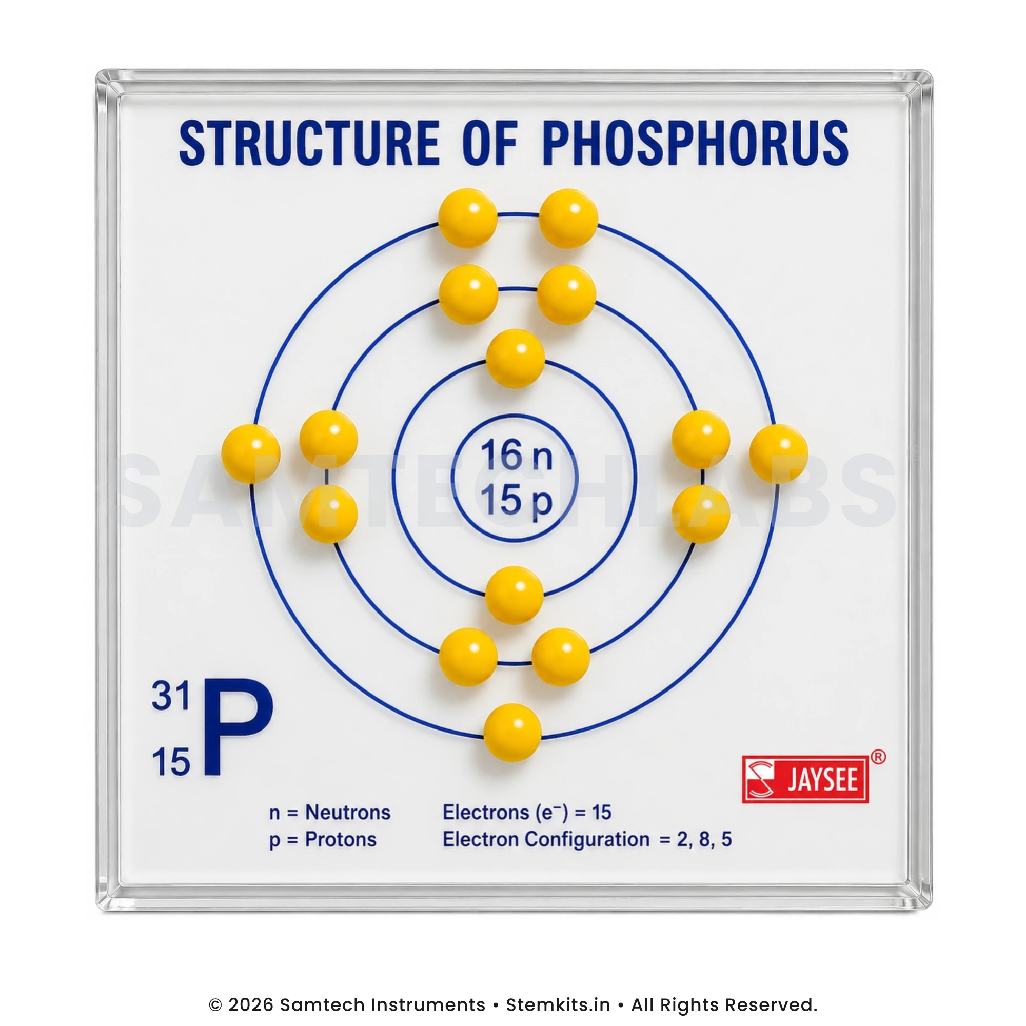 Structure of Phosphorus Model manufacturer in India