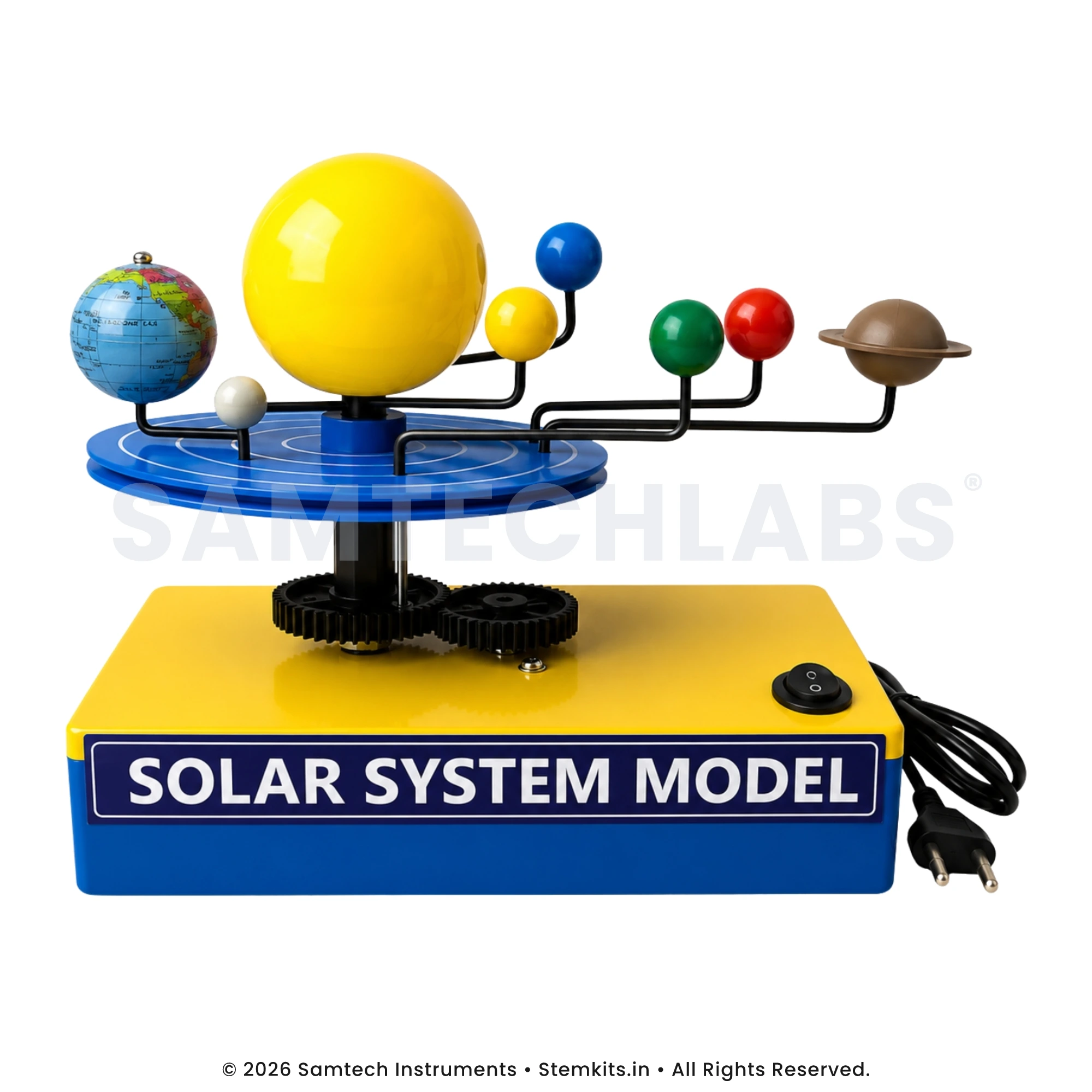 Working solar system model for classroom astronomy teaching