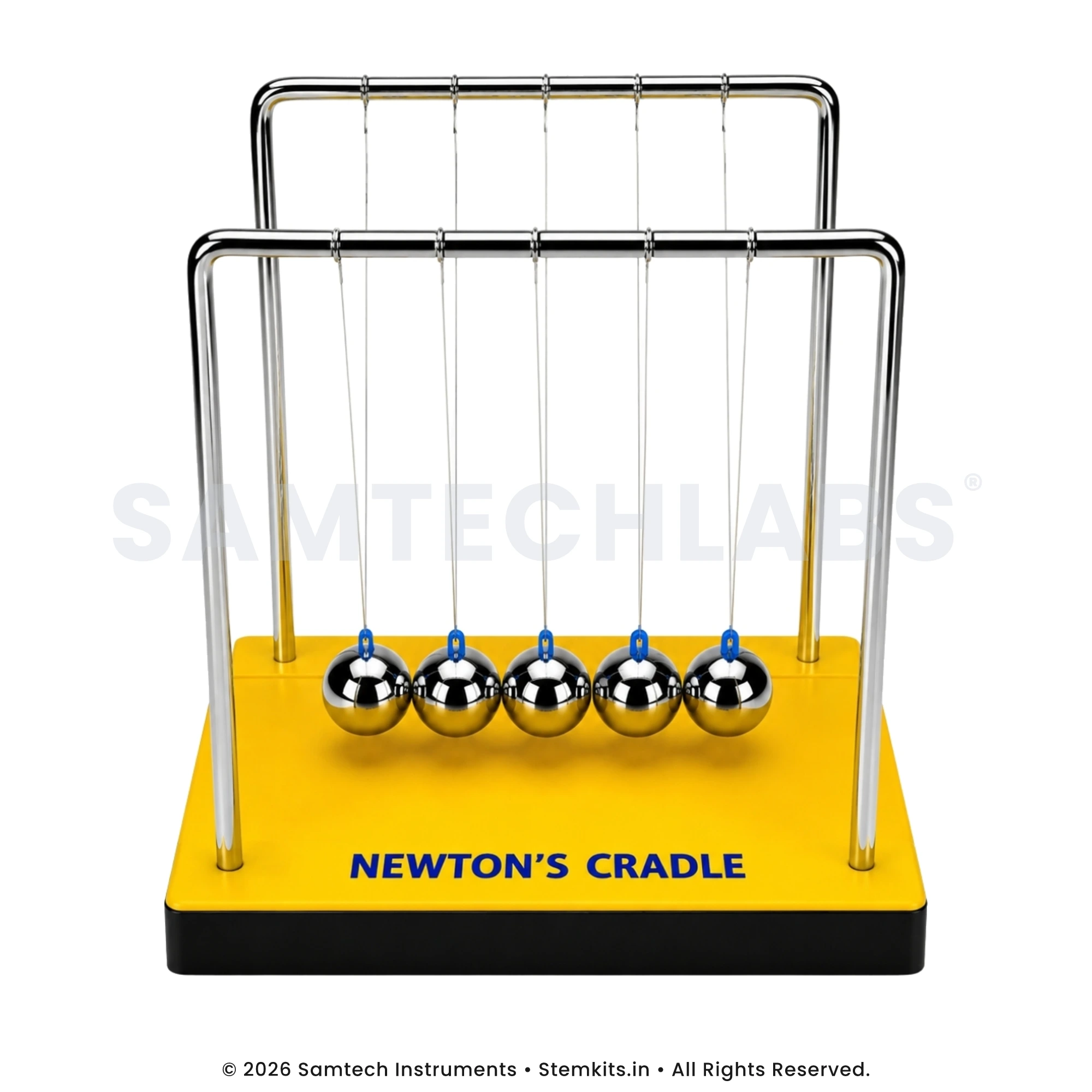 Newton's Cradle physics kit for schools demonstrating conservation of momentum