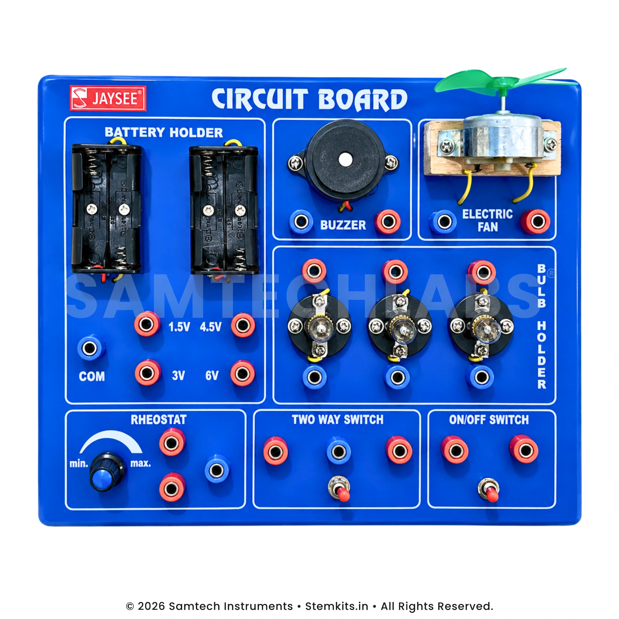 Series and parallel circuit board kit for CBSE physics labs